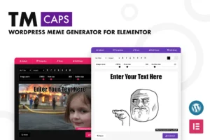 TM CAPS WordPress Meme Generator For Elementor
