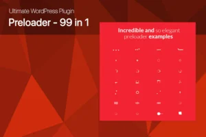 Ultimate WordPress Preloader 99 CSS3 Preloaders