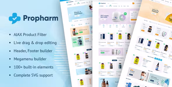 Propharm Pharmacy & Medical WordPress WooCommerce Theme