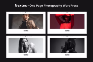 Nextex One Page Photography WordPress Theme